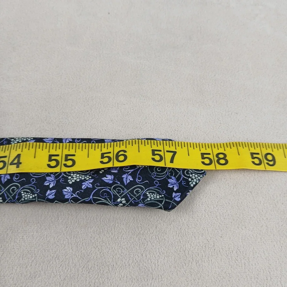 Yves‎ Saint Laurent YSL 3.75x58 Mens Tie Silk Geometric Floral Woven
